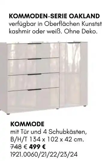 Hardeck Kommoden-serie oakland Angebot