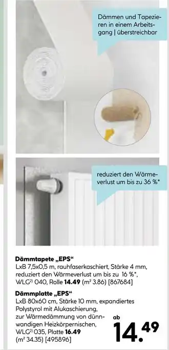 Hellweg Dämmtapete eps 7,5x0,5 m Angebot