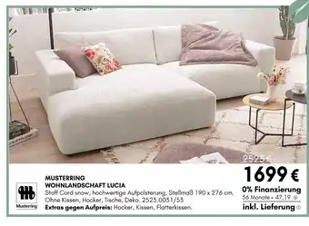 Hardeck Musterring wohnlandschaft lucia Angebot
