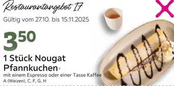 Mömax Restaurantangebot 17st 1 stück nougat pfannkuchen Angebot