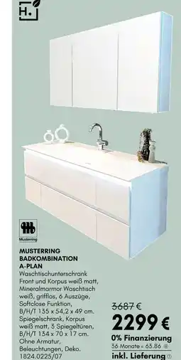 Hardeck Musterring badkombination a-plan Angebot