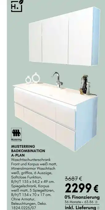Hardeck Musterring badkombination a-plan Angebot