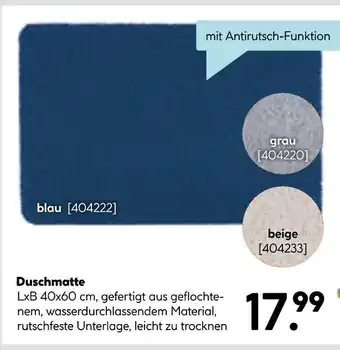 Hellweg Duschmatte Angebot