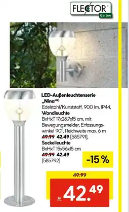 Hellweg Flector wandleuchte 'nina' Angebot