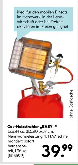 Hellweg Gas-heizstrahler „easy“ Angebot