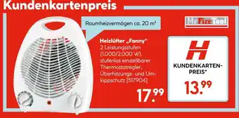 Hellweg My fire tool heizlüfter „fanny“ Angebot
