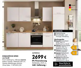 Hardeck Hardi einbauküche speed Angebot