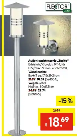 Hellweg Flector außenleuchtenserie 'tarifa' Angebot