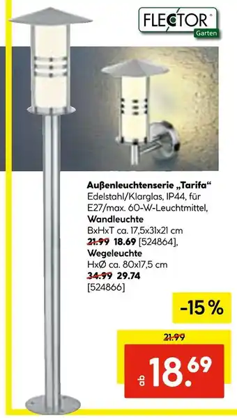 Hellweg Flector außenleuchtenserie 'tarifa' Angebot