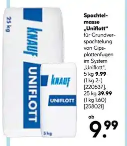 Hellweg Knauf spachtelmase „uniflott“ Angebot