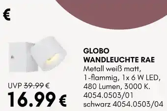 Hardeck Globo wandleuchte rae Angebot