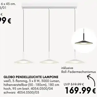 Hardeck Globo pendelleuchte lampone Angebot