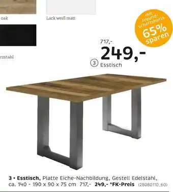 XXXLutz Esstisch Angebot