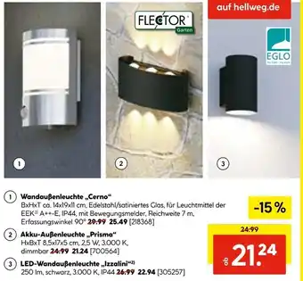 Hellweg Wandaußenleuchte „cerno“ Angebot