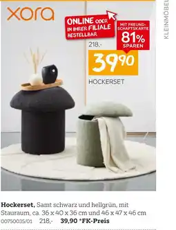 XXXLutz Xora hockerset Angebot