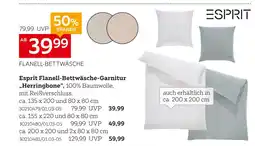 XXXLutz Esprit flanell-bettwäsche-garnitur herringbone ca. 135 x 200 und 80 x 80 cm Angebot