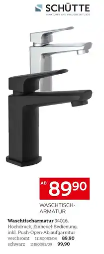 XXXLutz Schütte waschtischarmatur 34016 Angebot
