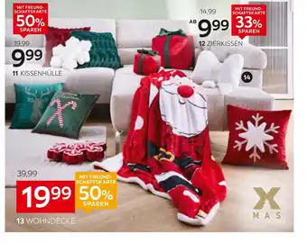 XXXLutz X-mas kissenhülle „snowcrystal“, „deerhead“ oder „renna“ Angebot