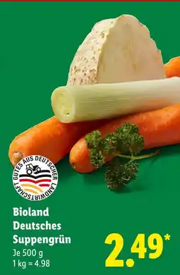 Lidl Bioland deutsches suppengrün Angebot