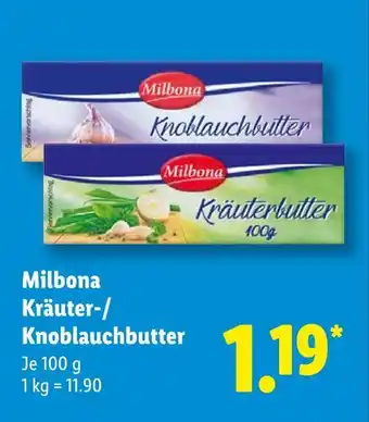 Lidl Milbona knoblauchbutter Angebot