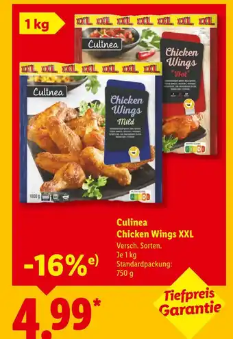 Lidl Culinea chicken wings xxl mild Angebot
