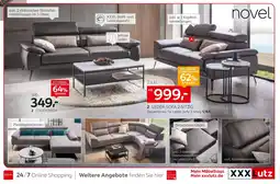 XXXLutz Novel leder-sofa 3-sitzig Angebot