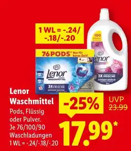 Lidl Lenor waschmittel pods Angebot