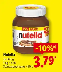 Lidl Nutella nutella Angebot