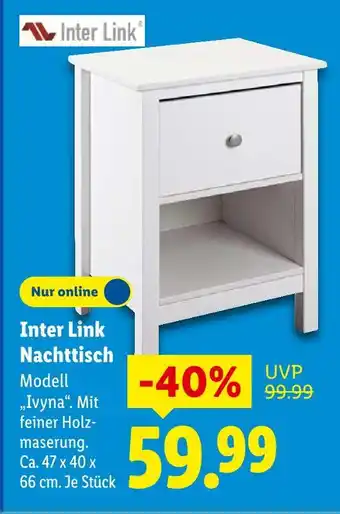 Lidl Inter link nachttisch modell ivyna Angebot