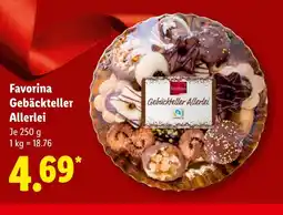 Lidl Favorina gebäckteller allerlei Angebot