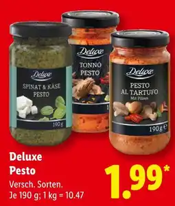 Lidl Deluxe spinat & käse pesto Angebot