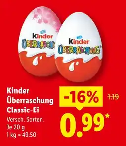 Lidl Kinder überraschung classic-ei Angebot