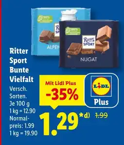 Lidl Ritter sport alpenmilch Angebot