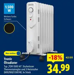 Lidl Tronic ölradiator Angebot
