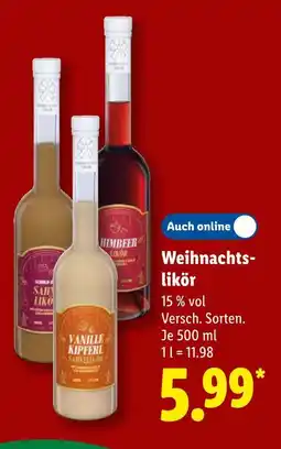 Lidl Weihnachtslikör Angebot