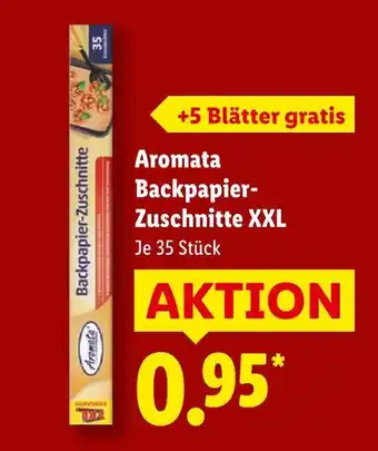 Lidl Aromata backpapier-zuschnitte xxl Angebot