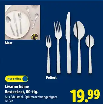 Lidl Livarno home bestekset, 60-tlg Angebot