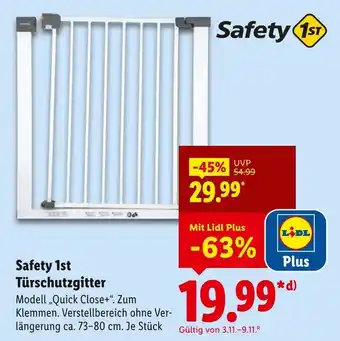 Lidl Safety 1st türschutzgitter Angebot