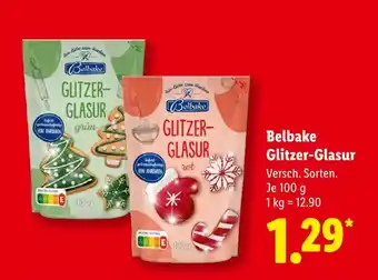 Lidl Belbake glitzer-glasur grün Angebot