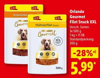 Lidl Orlando gourmet filet snack xxl Angebot