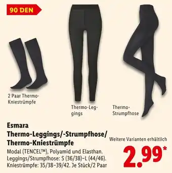 Lidl Esmara thermo-leggings Angebot