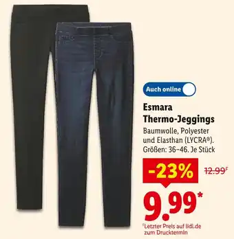 Lidl Esmara thermo-jeggings Angebot