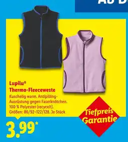 Lidl Lupilu thermo-fleeceweste Angebot