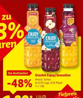 Lidl Granini enjoy fruchtig leicht orange mango Angebot
