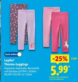 Lidl Lupilu thermo-leggings Angebot