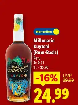 Lidl Millonario kuytchi (rum-basis) Angebot