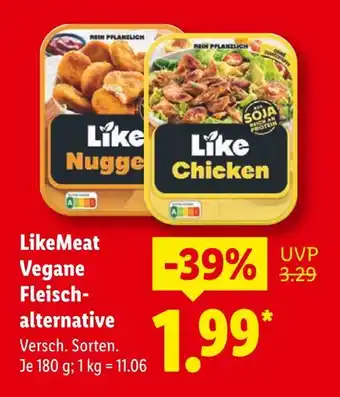 Lidl Likemeat vegane fleischalternative Angebot