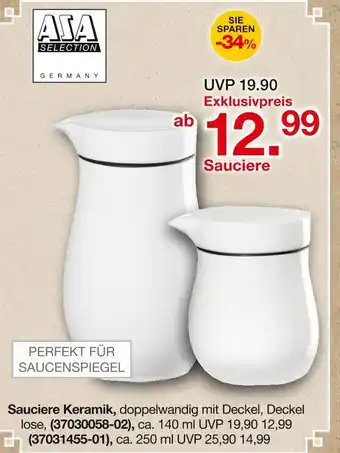 Möbelzentrum Pforzheim Asa selection sauciere keramik ca. 140 ml Angebot