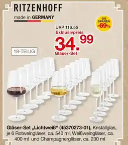 Möbelzentrum Pforzheim Ritzenhoff gläser-set lichtweiß Angebot