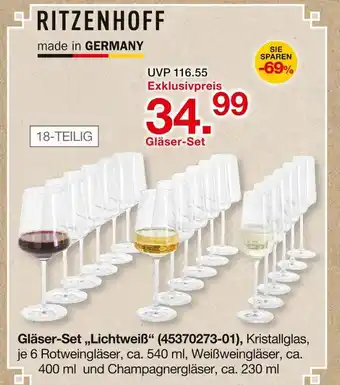 Möbelzentrum Pforzheim Ritzenhoff gläser-set lichtweiß Angebot